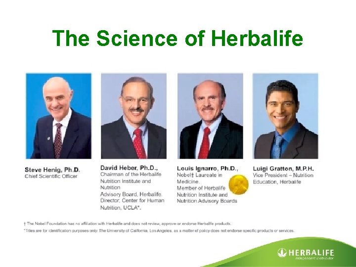 The Science of Herbalife 