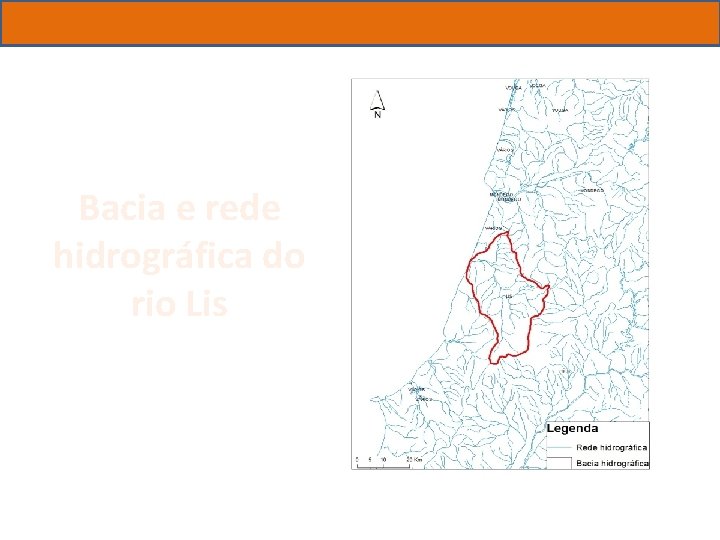 Bacia e rede hidrográfica do rio Lis 