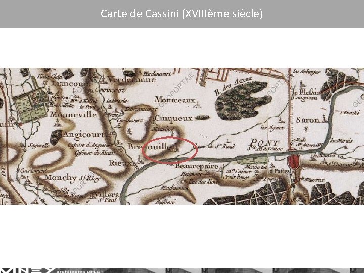 Carte de Cassini (XVIIIème siècle) 