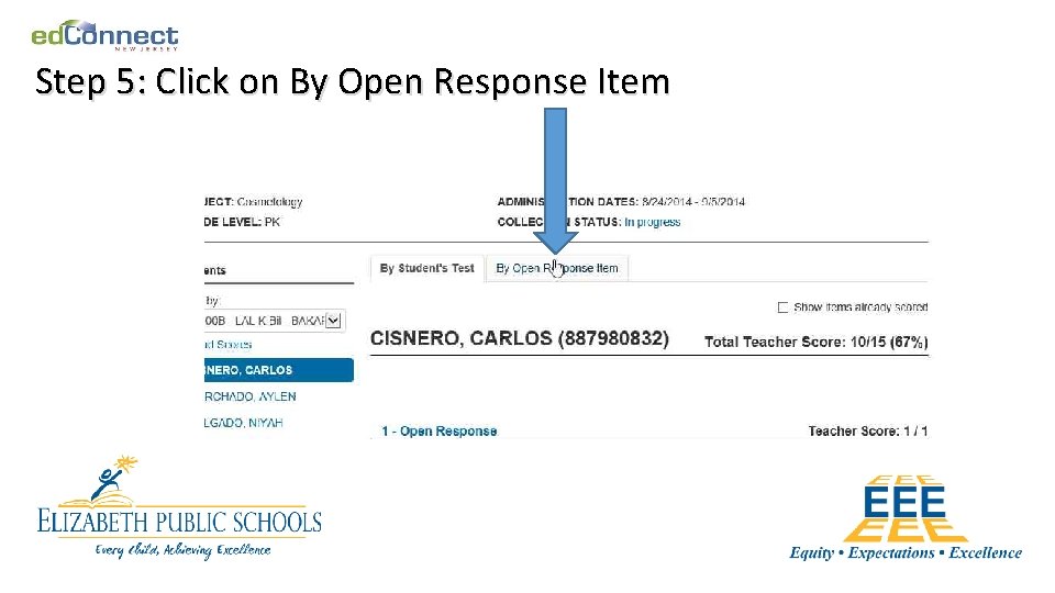Step 5: Click on By Open Response Item 