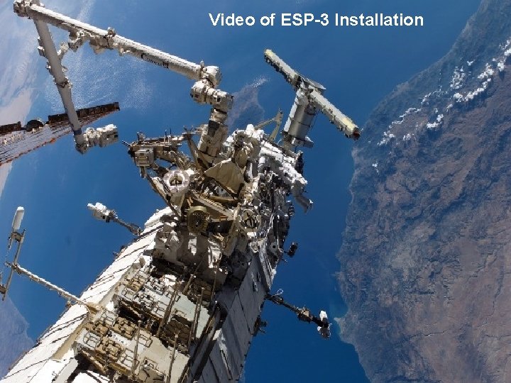 Video of ESP-3 Installation 