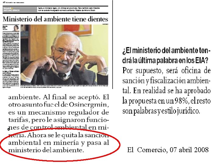 El Comercio, 07 abril 2008 