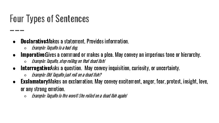 A Syntax Primer Sentence Structure Big Idea Focus