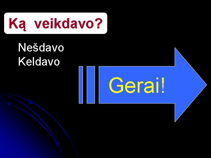 Ką veikdavo? Nešdavo Keldavo Gerai! 