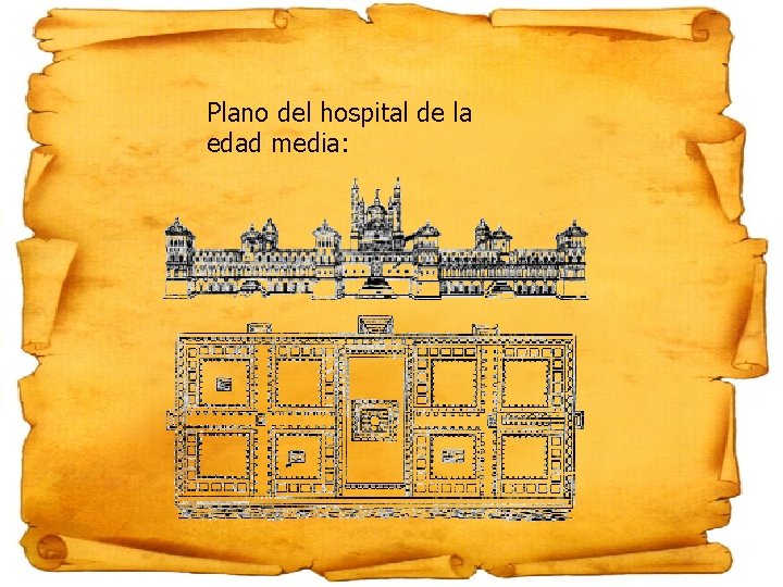 Plano del hospital de la edad media: 