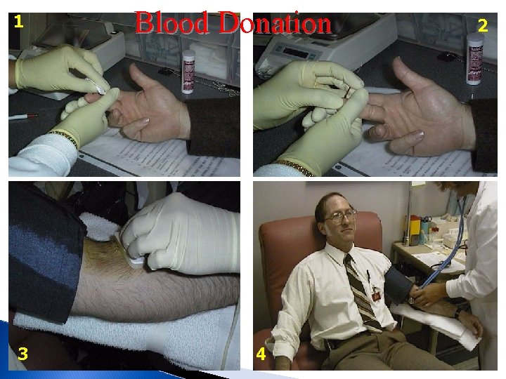 1 3 Blood Donation 4 2 