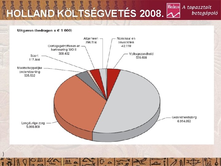 HOLLAND KÖLTSÉGVETÉS 2008. 21. Nap Gyulladás ) Granuláció Epitelizáció 