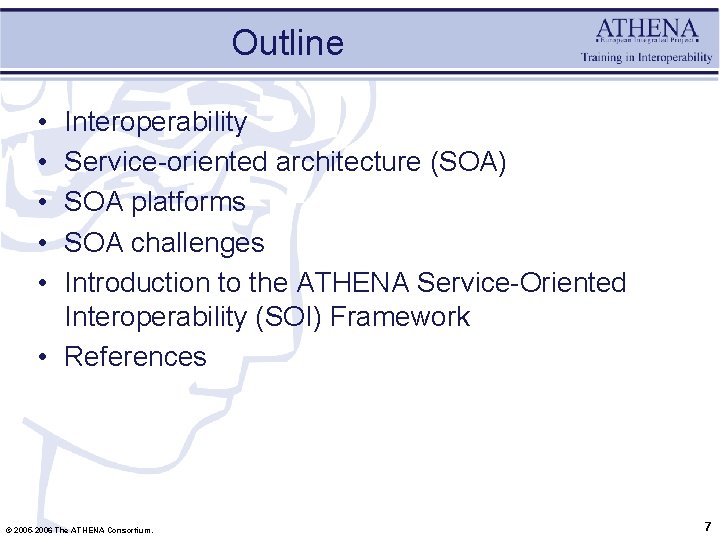 Outline • • • Interoperability Service-oriented architecture (SOA) SOA platforms SOA challenges Introduction to