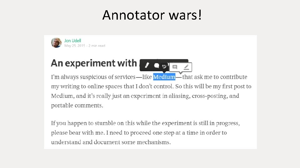 Annotator wars! 