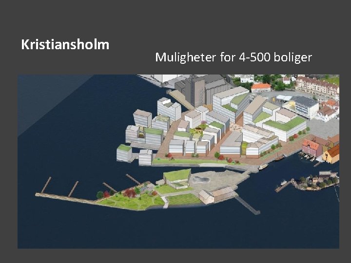 Kristiansholm Muligheter for 4 -500 boliger 