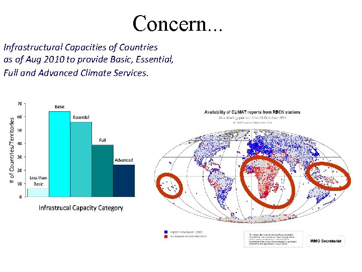 Concern. . . Infrastructural Capacities of Countries as of Aug 2010 to provide Basic,