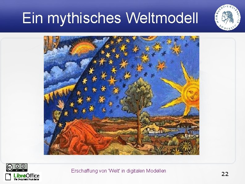 Ein mythisches Weltmodell Erschaffung von 'Welt' in digitalen Modellen 22 