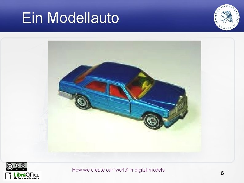 Ein Modellauto How we create our 'world' in digital models 6 