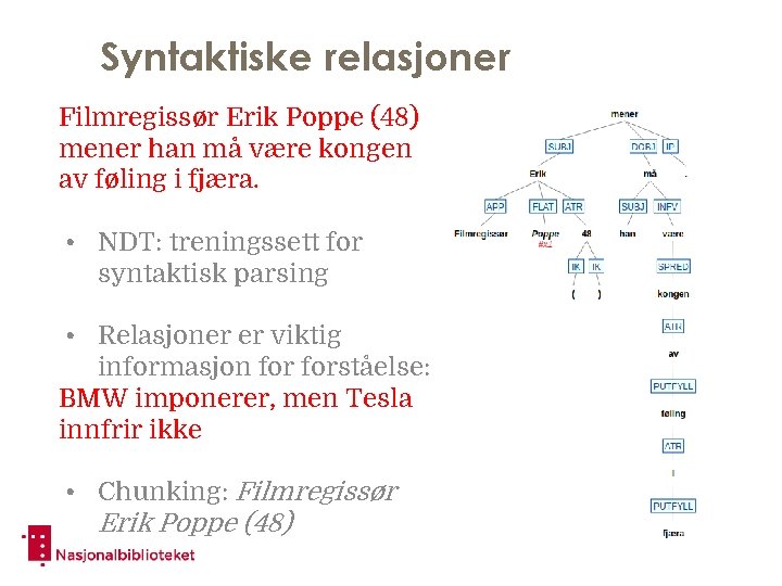 Syntaktiske relasjoner Filmregissør Erik Poppe (48) mener han må være kongen av føling i