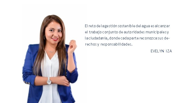 El reto de la gestión sostenible del agua es alcanzar el trabajo conjunto de