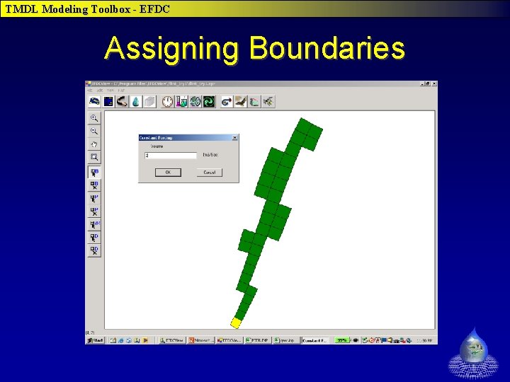TMDL Modeling Toolbox - EFDC Assigning Boundaries 