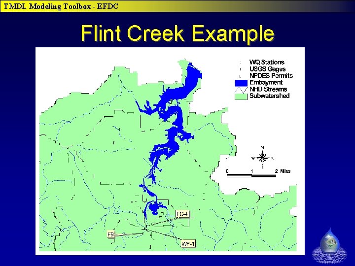 TMDL Modeling Toolbox - EFDC Flint Creek Example 