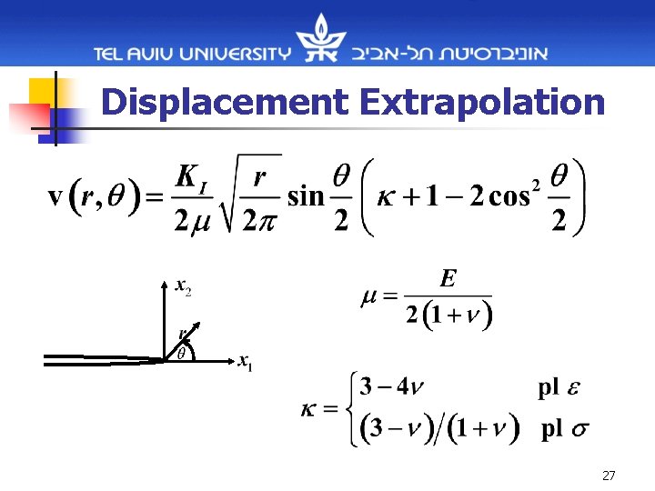 Displacement Extrapolation 27 