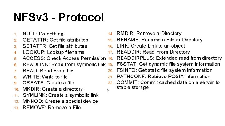 NFSv 3 - Protocol 