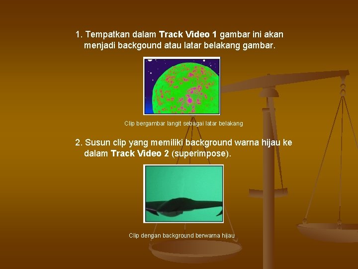 1. Tempatkan dalam Track Video 1 gambar ini akan menjadi backgound atau latar belakang