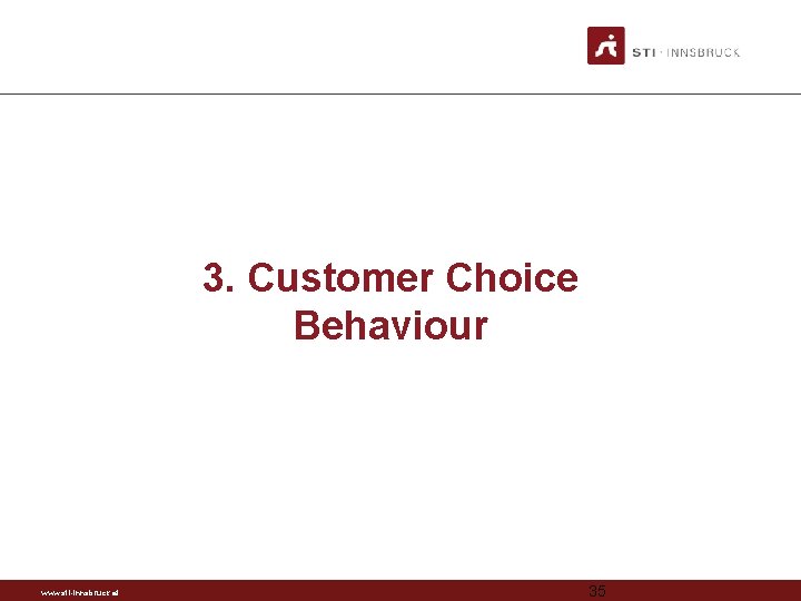 3. Customer Choice Behaviour www. sti-innsbruck. at 35 