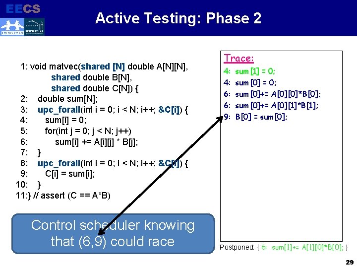 EECS Electrical Engineering and Computer Sciences Active Testing: Phase 2 BERKELEY PAR LAB 1: