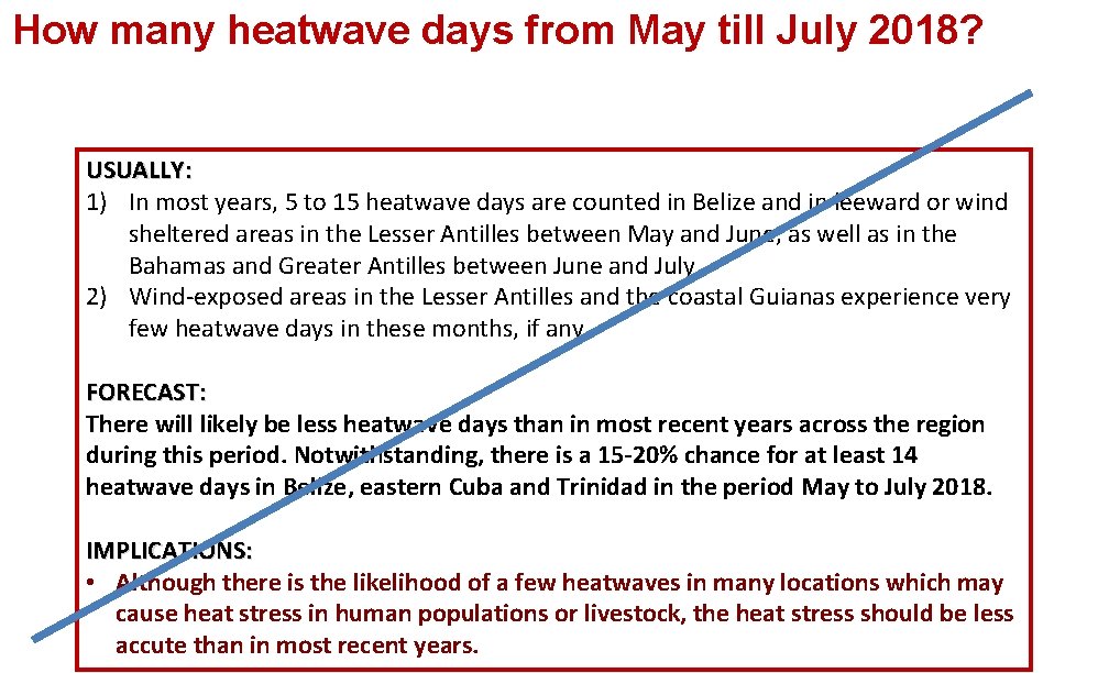 How many heatwave days from May till July 2018? USUALLY: 1) In most years,