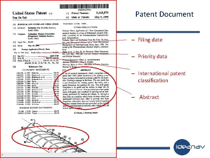 Patent Document – Filing date – Priority data – International patent classification – Abstract