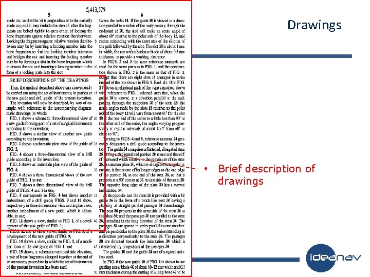 Drawings • Brief description of drawings 