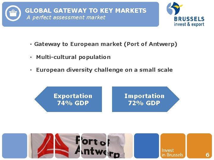 GLOBAL GATEWAY TO KEY MARKETS A perfect assessment market • Gateway to European market