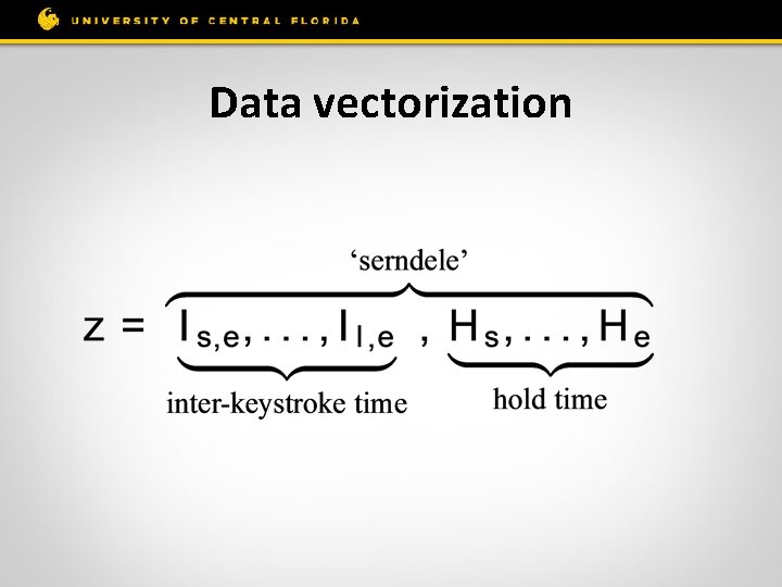 Data vectorization 