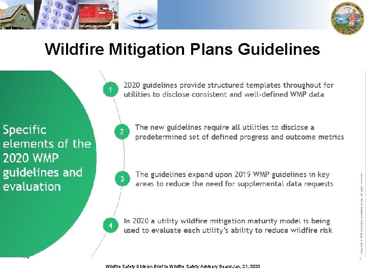 Wildfire Mitigation Plans Guidelines 15 Wildfire Safety Division Brief to Wildfire Safety Advisory Board