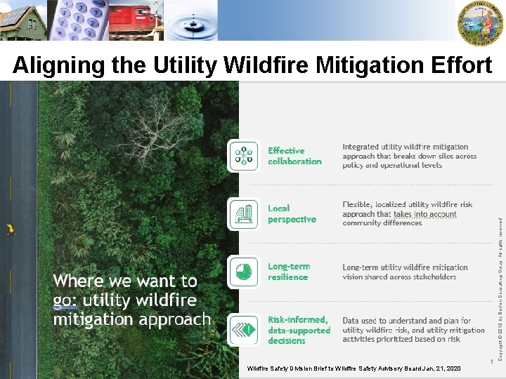 Copyright © 2019 by Boston Consulting Group. All rights reserved. Aligning the Utility Wildfire