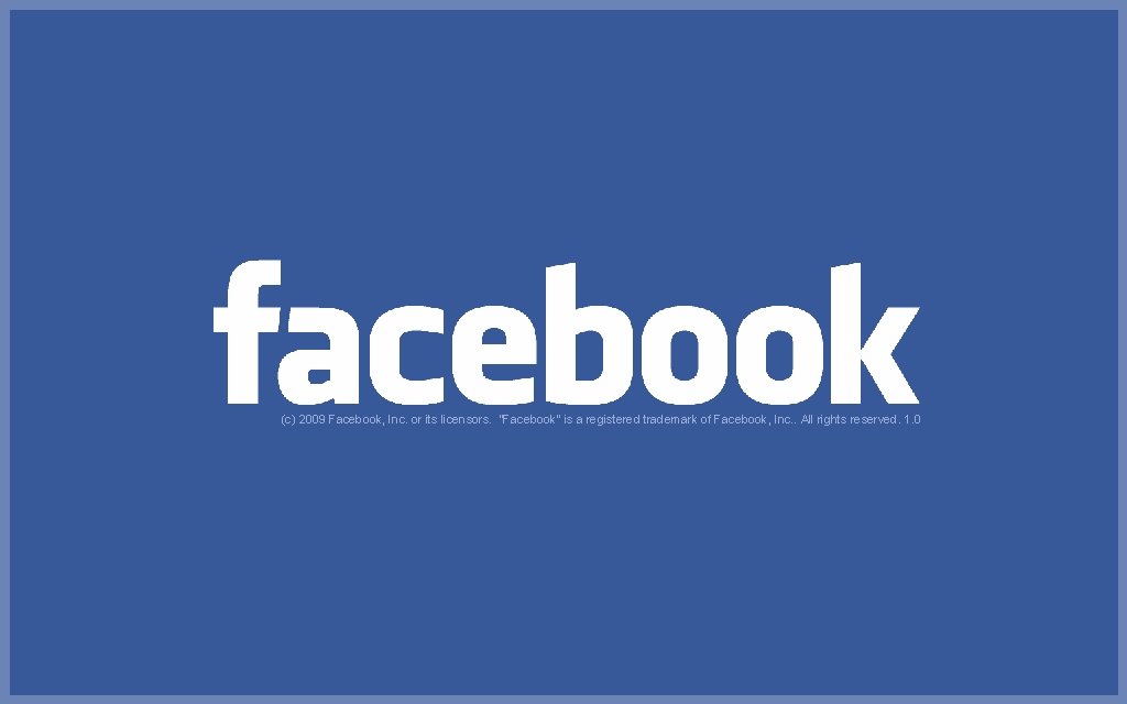(c) 2009 Facebook, Inc. or its licensors. "Facebook" is a registered trademark of Facebook,