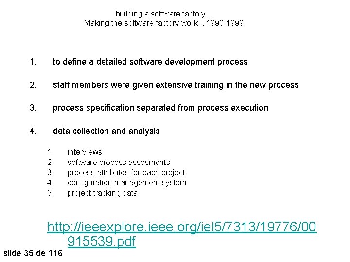 building a software factory. . . [Making the software factory work. . . 1990