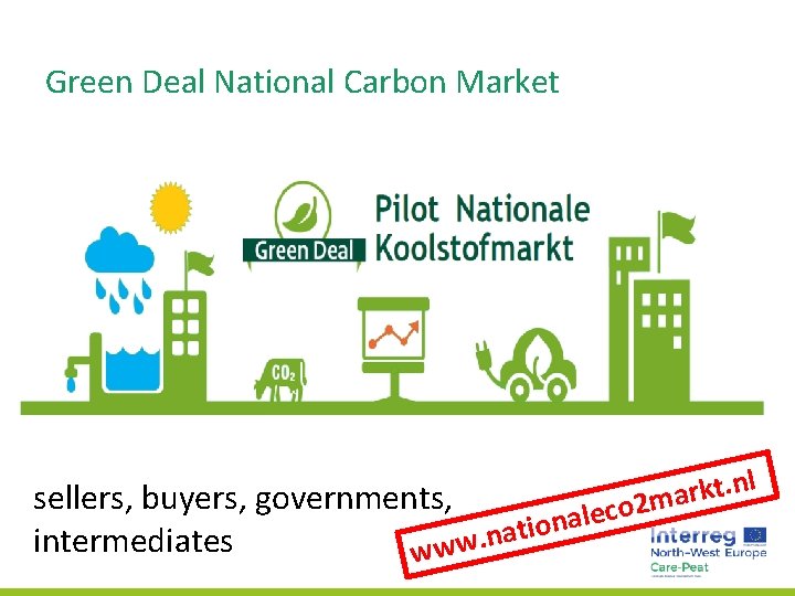 Green Deal National Carbon Market sellers, buyers, governments, c e l a n io