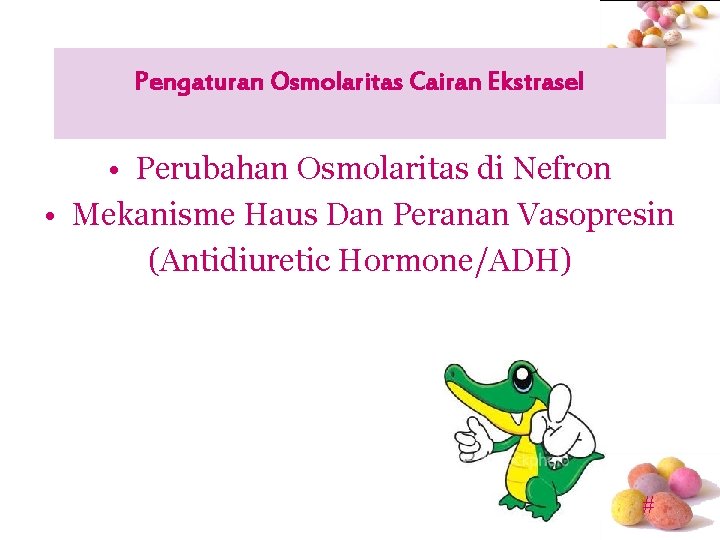 Pengaturan Osmolaritas Cairan Ekstrasel • Perubahan Osmolaritas di Nefron • Mekanisme Haus Dan Peranan