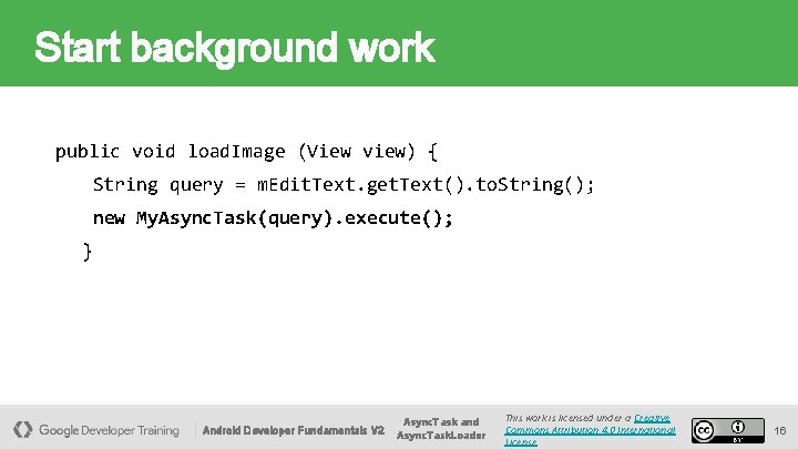 Start background work public void load. Image (View view) { String query = m.