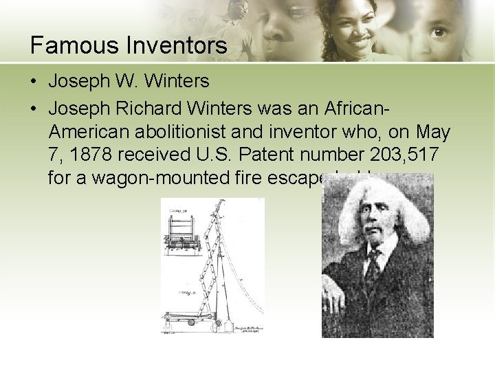 Famous Inventors • Joseph W. Winters • Joseph Richard Winters was an African. American