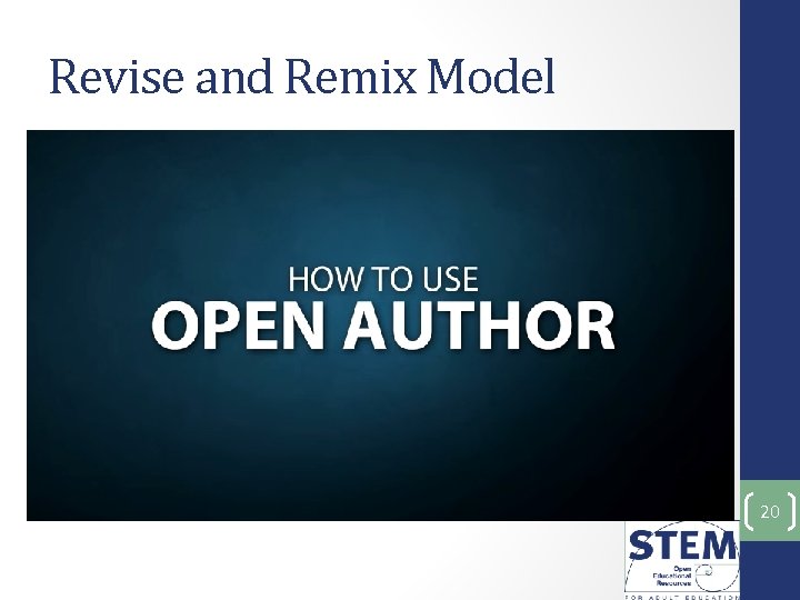 Revise and Remix Model 20 