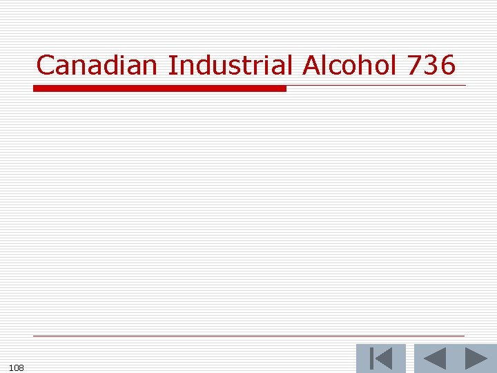 Canadian Industrial Alcohol 736 108 