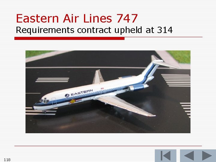 Eastern Air Lines 747 Requirements contract upheld at 314 118 