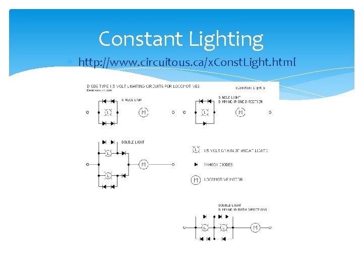 Constant Lighting http: //www. circuitous. ca/x. Const. Light. html 