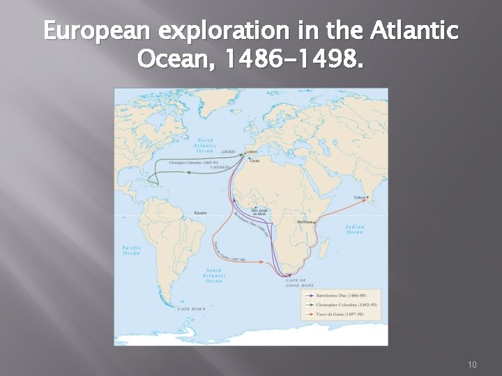 European exploration in the Atlantic Ocean, 1486 -1498. 10 