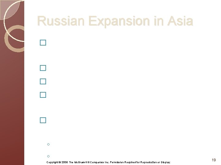 Russian Expansion in Asia �Russians take over Mongol khanates, 16 th c. �Astrakhan becomes