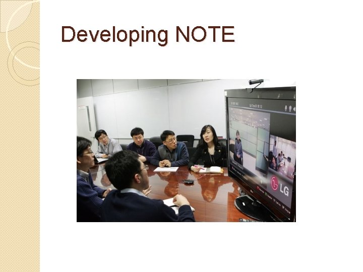 Developing NOTE 