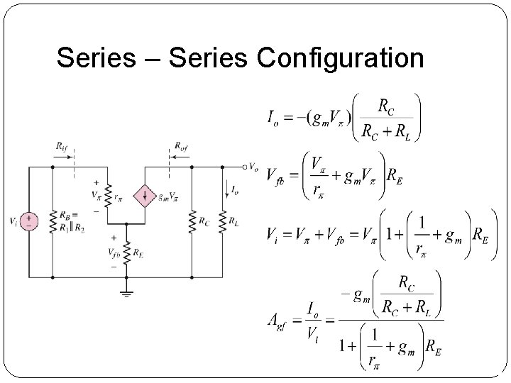 Series – Series Configuration Series – Series Configuration