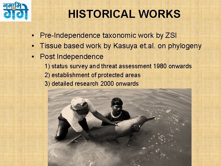 HISTORICAL WORKS • Pre-Independence taxonomic work by ZSI • Tissue based work by Kasuya