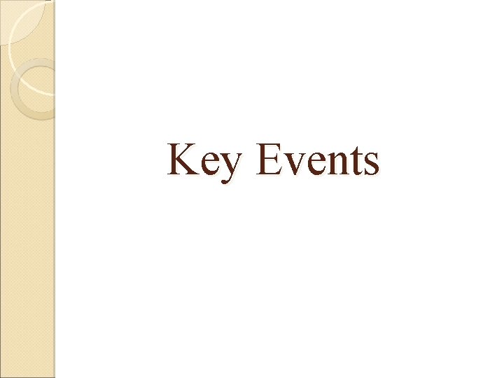 Key Events 
