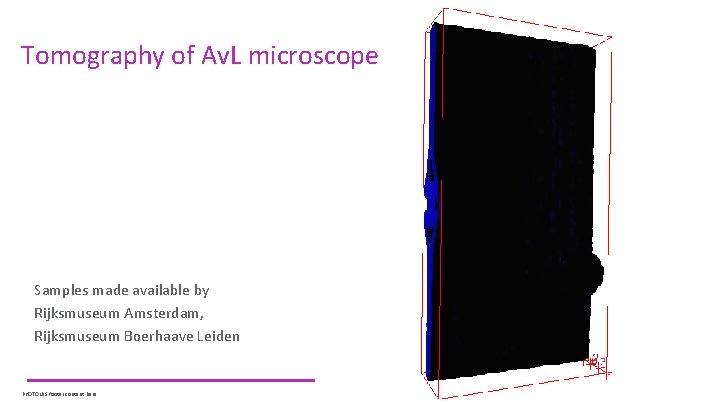 Tomography of Av. L microscope Samples made available by Rijksmuseum Amsterdam, Rijksmuseum Boerhaave Leiden